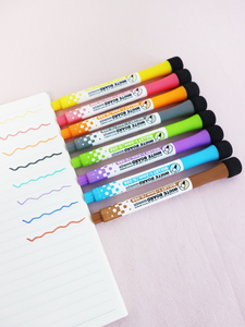 彩色白板笔磁性可擦写可加墨带板擦水性画笔儿童课堂水洗教师教具