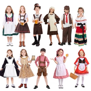万圣节六一儿童欧洲传统风格服装德国巴伐利亚服饰学校团体表演服