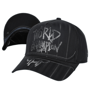 swofcare思沃福黑色银色艺术字母世界冠军明星同款高顶棒球帽子