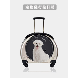 宠物拉杆箱推车透明猫包外出便携背包行李箱狗狗太空舱猫咪旅行箱