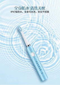 IPX7级防水电动牙刷/配洗脸电动刷两用
