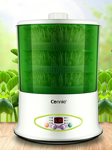 康丽豆芽机家用全自动小型生豆芽罐自制发芽盆神器双层黄绿豆苗机