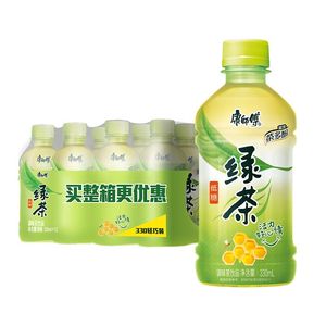 康师傅绿茶330ml*12瓶整件绿茶茉莉蜜茶多种口味挑选瓶装果味茶饮