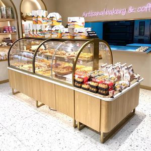 面包柜透明多层弧形展示柜中岛蛋糕模型柜蛋糕柜烘焙店甜品店台式