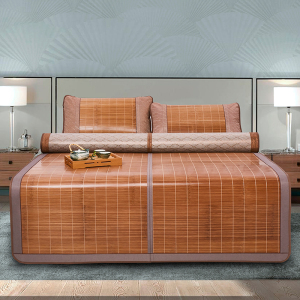 奥若拉凉席竹席夏季席子双面正反两用竹凉席竹韵镜面席