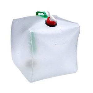 20L折叠水袋户外便携式透明PVC水桶10L水桶盛水袋洗澡长途车用具