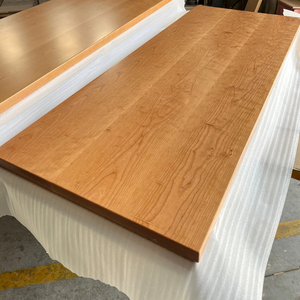北美红樱桃木桌板工作台升降桌面板餐桌餐边柜书柜桌板实木板定制