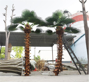 仿真棕榈树人造棕树热带装饰大型景观树机场商场落地摆件仿扇葵树