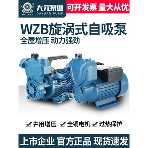 日本进口牧田大元WZB自吸泵单相高扬程水井家用增压泵三相高压循