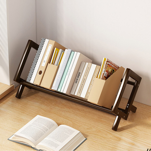 桌面小书架桌上茶几上放的置物架落地床头柜书桌书本收纳简易飘窗