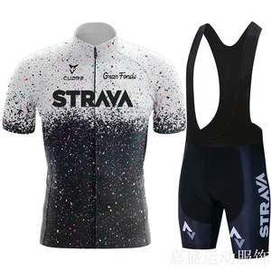 迪卡农2024跨境STRAVA环法骑行服自行车短袖套装排速干衣汗吸湿赛