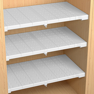 衣柜分层隔板收纳架免钉可伸缩收纳置物架鞋柜橱柜隔层柜子分层架