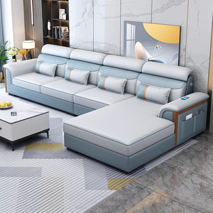 北欧布艺沙发现代简约2024新款客厅小户型贵妃科技布沙发家用家具