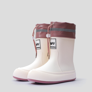 日本进口MUJIΕ日系雨靴女款中筒时尚成人外穿防滑防水胶鞋耐磨软
