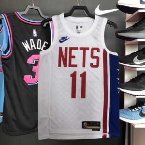 美版正品篮网队11号欧文球衣au球员75周年城市版背心篮球服套装sw