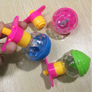 幼儿园儿童小玩具按压式发光极速陀螺景点夜市发条玩具学生小礼品