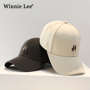 Winnie Lee硬顶显脸小棒球帽女韩版潮遮阳帽休闲百搭街头鸭舌帽男