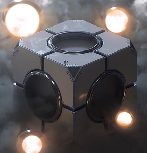 烟雾中的科幻立方体魔方c4d工程文件oc创意场景3d模型素材下载c52