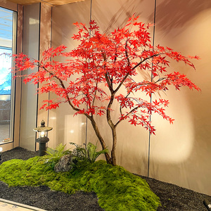 仿真红枫树造型树大型装饰枫叶造景橱窗落地禅意室内外假树鸡爪槭