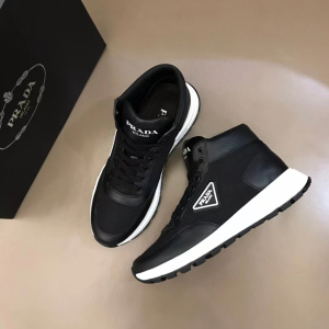 prada/普拉达拼接系带鞋跑步鞋高帮鞋运动鞋休闲鞋板鞋短靴鞋男鞋