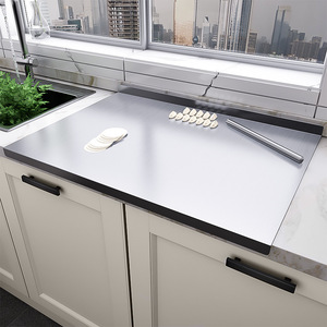 304不锈钢菜板厨房和面板烘焙揉面垫擀面板家用抗菌水果砧板案板