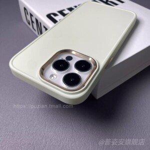 大孔金属镜头框15适用苹果14promax手机壳iphone13亚克力材质纯色12