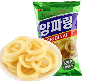 韩国进口食品零食农心辣味60g原味洋葱圈84g大包装膨化休闲零食