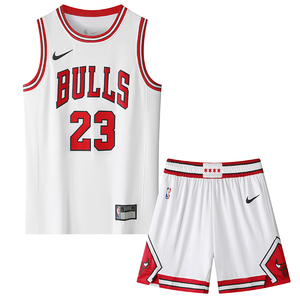 nike耐克儿童款公牛队23号乔丹球衣经典Jordan篮球服套装运动背心