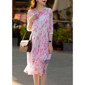 Spring New Women's Inner Floral French Romantic Dress Elegan