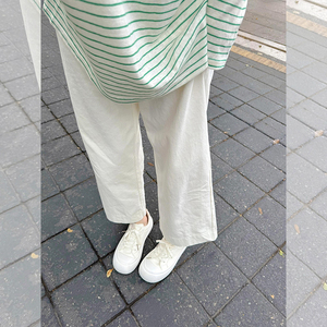 白色棉麻裤子女夏季薄款2024新款小个子烟管九分直筒裤亚麻阔腿裤