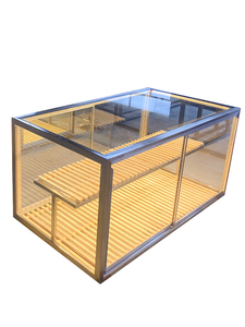 商用玻璃展示柜面包柜中岛玻璃柜糕点玻璃展示柜食品玻璃货架定制