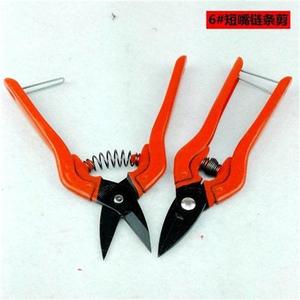 韩国弹簧剪刀链条剪刀铁丝剪刀手工剪刀短嘴160MM长嘴195MM包邮。