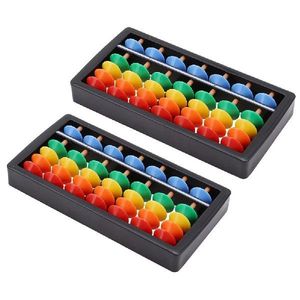 2 PCS 7 Gears Abacus Kids Counting Toy ABS Cognitive
