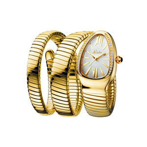 MISSFOX手表 直播爆款高级时尚ins个性灵蛇蛇形缠绕三圈手链手表