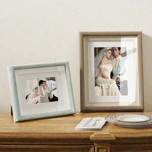 欧式古典婚庆照片墙结婚照宫格相框摆台 7寸拼接组合烤漆木质画框