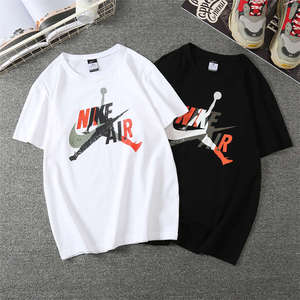 nike/耐克ajt恤男夏季jordan运动休闲短袖针织棉宽松舒适圆领上衣