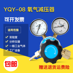 沪上减YQY-08氧气减压器 减压阀控制流量压力阀稳压器 气体压力表