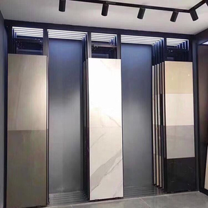 瓷砖展架立式推拉大岩板连纹展柜瓷片商用展示柜展示架可调节宽度
