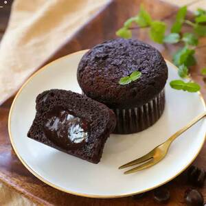 桃李熔岩巧克力蛋糕布朗尼黑巧夹心糕点爆浆流心下午茶甜品点心