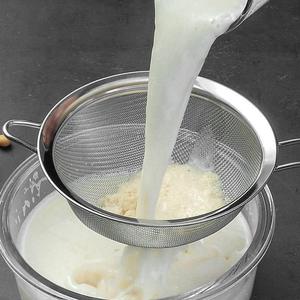 。304不锈钢漏勺豆浆过滤网果汁芝麻筛家用厨房捞面捞勺超细面粉