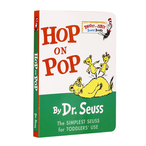 现货 Hop on Pop 英文原版 在爸爸身上蹦来跳去 进口童书 儿童绘本 Dr. Seuss系列 苏斯博士 廖彩杏书单 2-5岁幼儿英语启蒙 纸板书