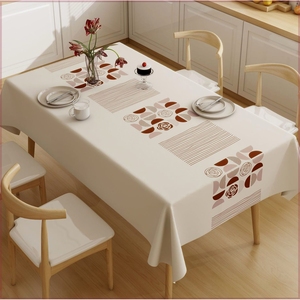 上新新款pvc长方形桌布免洗防油防水茶几布家用客厅餐桌布ins桌垫