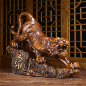 下山虎老虎摆件办公室老板桌领导送礼开业贺礼客厅装饰生肖吉祥物