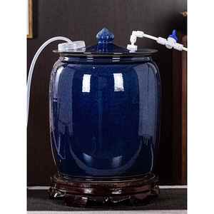 水缸陶瓷纯净水桶带浮球阀自动抽水空桶功夫茶台蓄水罐储存饮用水