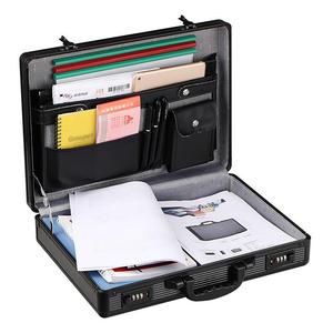 密码手提箱铝合金证件收纳文件商务公文箱家用带锁便携式保险盒