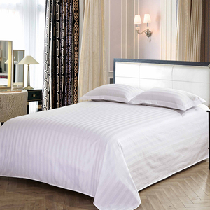 五星级酒店纯棉床单床笠被套枕套单件床上用品纯白宾馆民宿舍定制