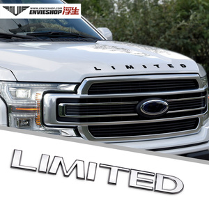 适用于福特猛禽f150限量款车标皮卡limited车头机盖贴标金属车贴