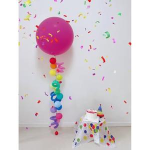 36寸多彩小气气彩色气球周岁生日派对布置宝宝儿童装饰拍照背景墙