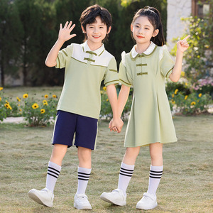 六一儿 童合唱演出服男女 童幼儿园园服校服朗诵班服中国风舞蹈服
