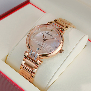 卡罗莱品牌正品女士手表全自动机械手表女2021气质防水腕表潮十大